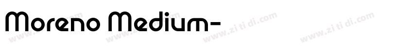Moreno Medium字体转换
